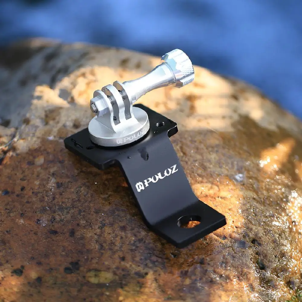 Для DJI Osmo аксессуары для камеры крепление задний кронштейн для мотоциклов держатель для GoPro Hero 3+ 6 5 4 Экшн-камера подставка рамка зажим - Цвет: Silver