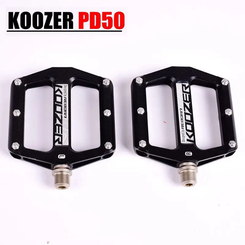 Mountain Bike Bicycle Pedals Cycling Aluminium Alloy Pedals Bicicleta Mountain Bicycle Pedal Flat XC TR AM FR DH KOOZER PD50