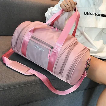 

Fitness Training Handbag For Women Dry Wet Separated Waterproof Outdoor Travel Duffel Bag Large Capcity Nylon Sport Yoga Gym Bag