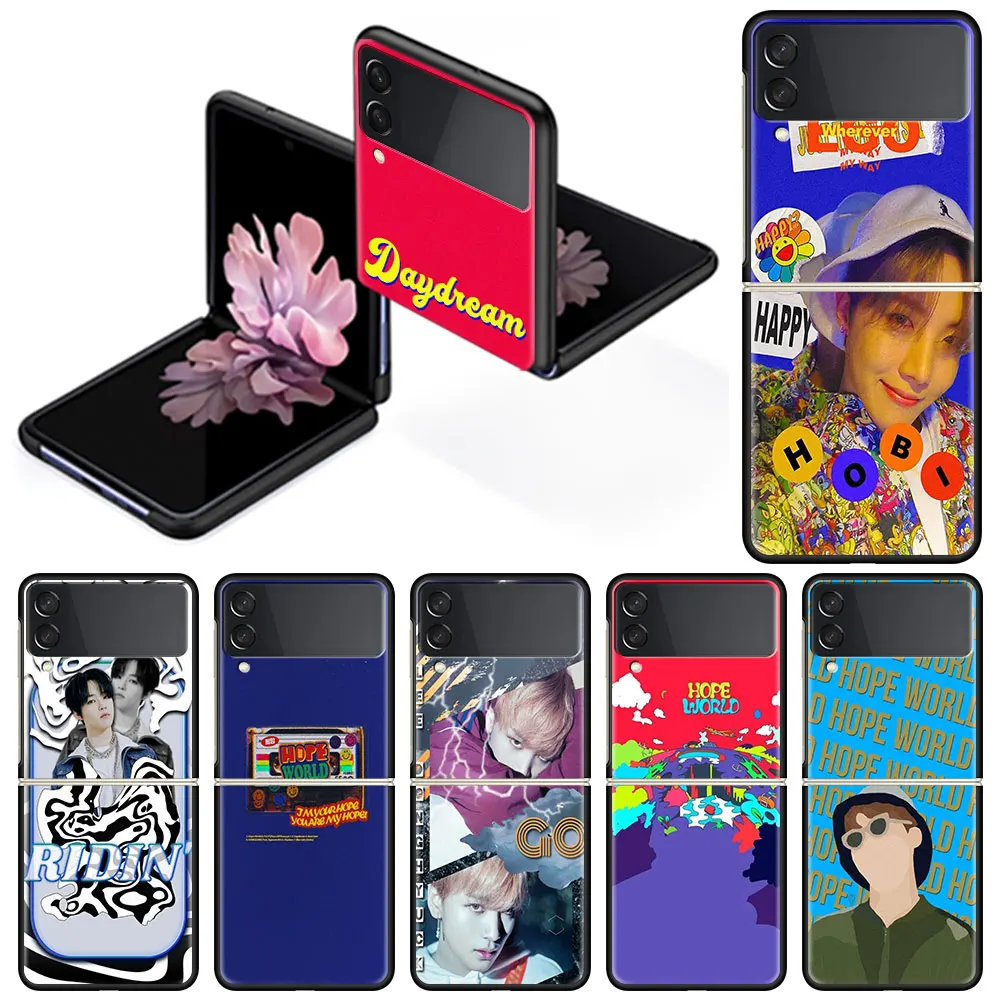 Чехол Bangtan Boys Hope World для Samsung Galaxy Z Flip3 задняя крышка Flip 3 5G 6 7 дюйма чехол смартфона