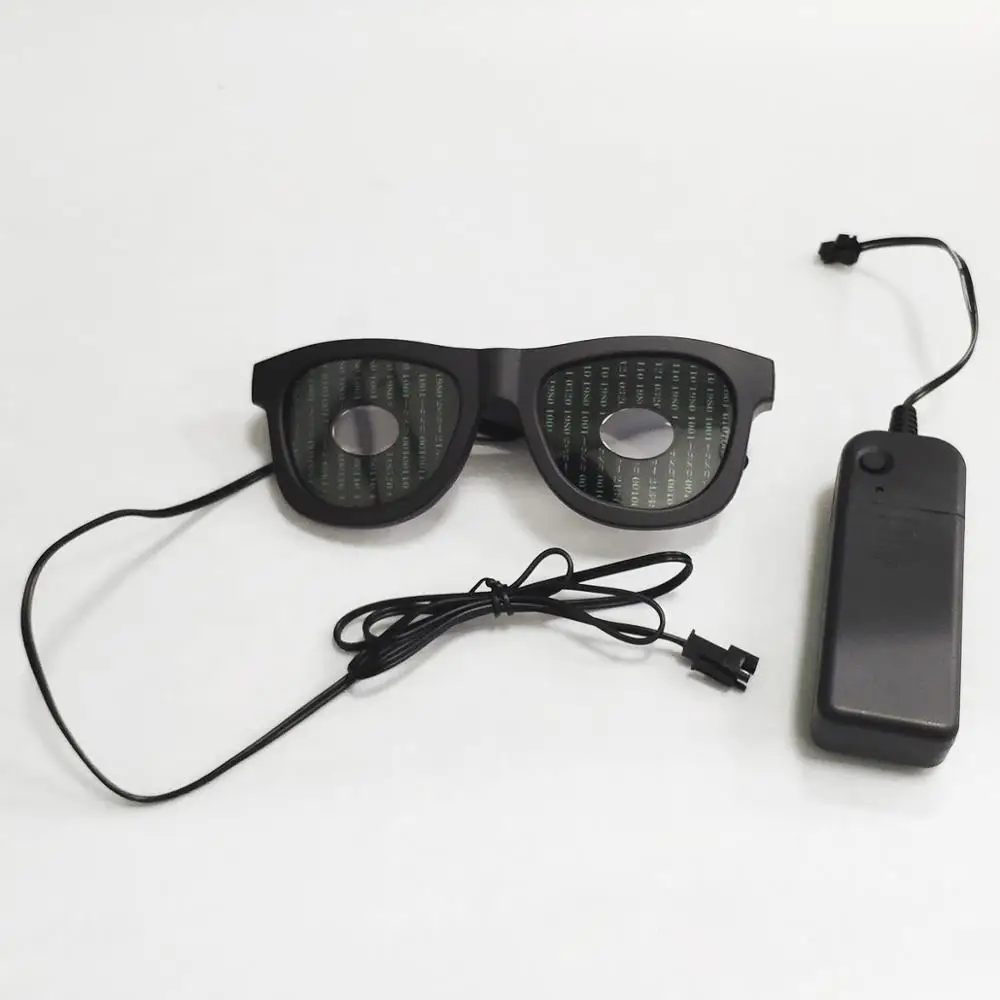 6A1 GB02 LED Glowing Glasses Masks DIY Glass Halloween Santa Claus Xmas Christmas Birthday Gifts Festival Party Supplies Home Decors - Цвет: 6A1