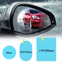 2 pcs Rain-proof Clear Car Film Rearview Mirror Protection Waterproof Film Auto Window Glass Sticker Film 1