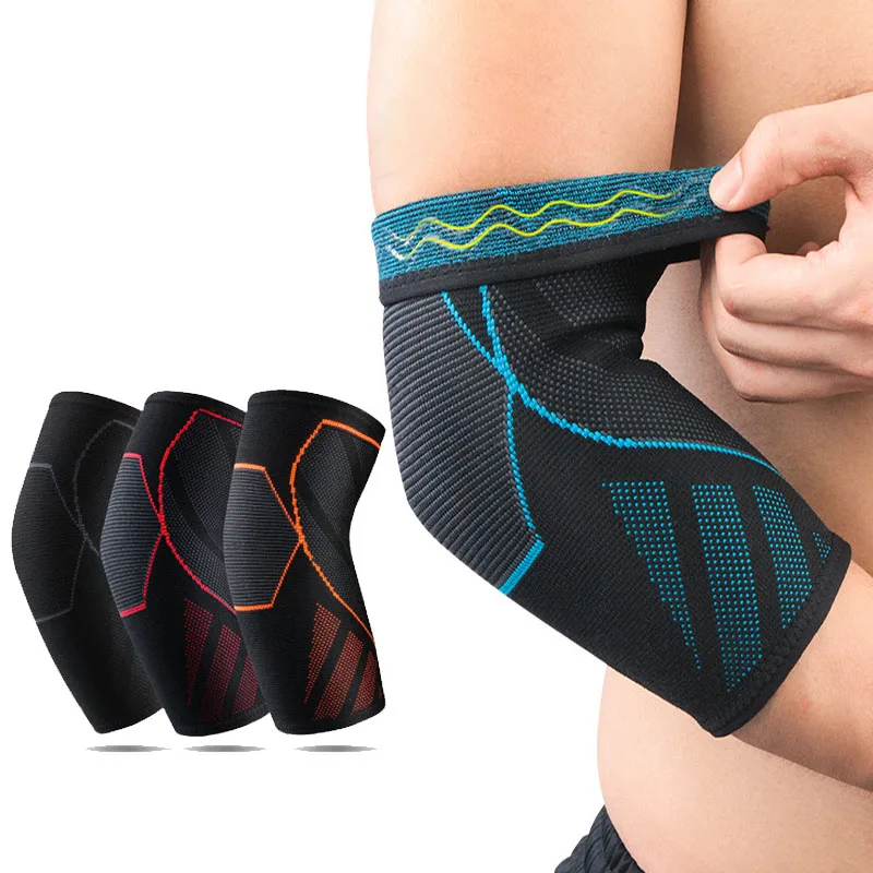 

1 PCS Elbow Brace Compression Support Weaving Elbow Sleeve Pad for Tendonitis Tennis Basketball Elbow Protector Reduce Pain