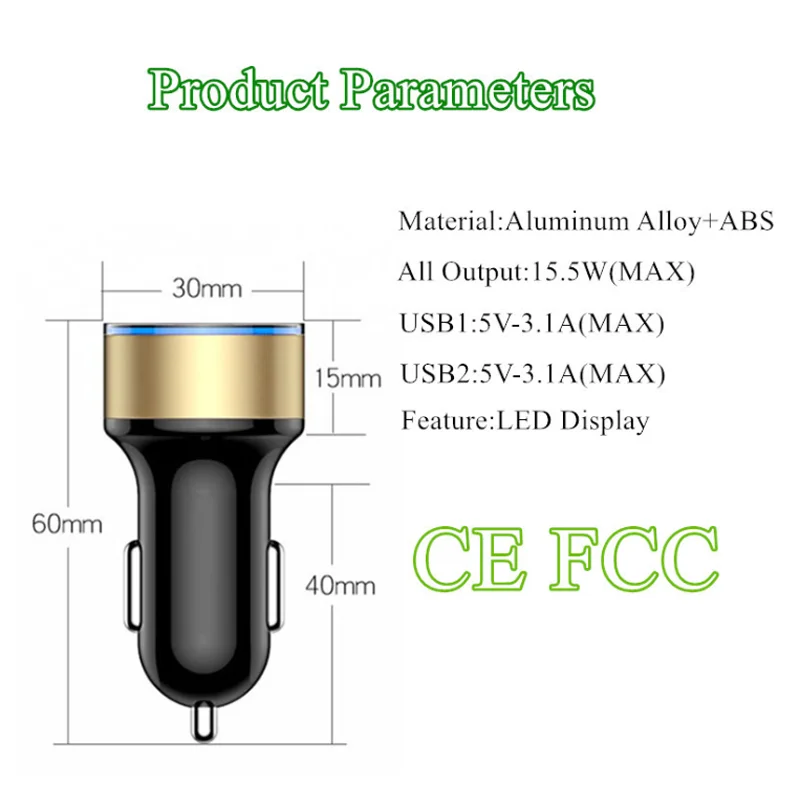 fast car phone charger 3A USB Fast Charger Car Charger For Xiaomi 11 10T POCO X3 M3 Redmi 9 iPhone 12 11 Pro 7 8 Plus Mobile Phone Adapter Car Charger dual cigarette lighter adapter