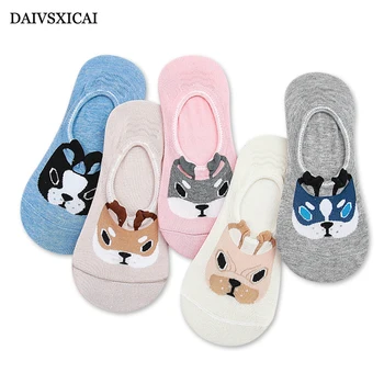 

5Pair/lot=10pieces Summer Ladies Cotton Socks Casual Cartoon Shallow Mouth Female Invisible Socks