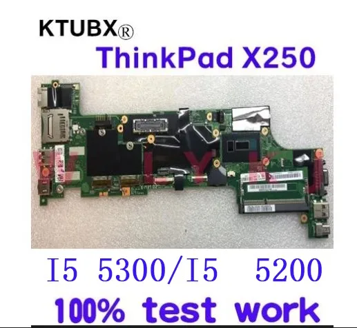 VIUX1 NM-A091 для Lenovo Thinkpad X250 ноутбук материнская плата процессор i5 5300U/5200 100% тесты
