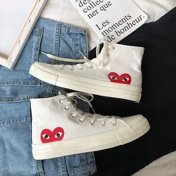 

Men's sneakers casual wild street shoot Kawakubo sneakers canvas shoes women's breathable sports canvas shoes