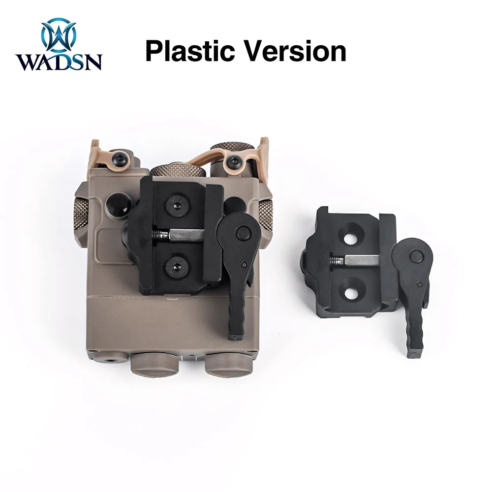 wadsn airsoft dbal metal plástico picatinny montagem tático mini dbal leaf vista dianteira atualização remoto interruptor de fita acessórios