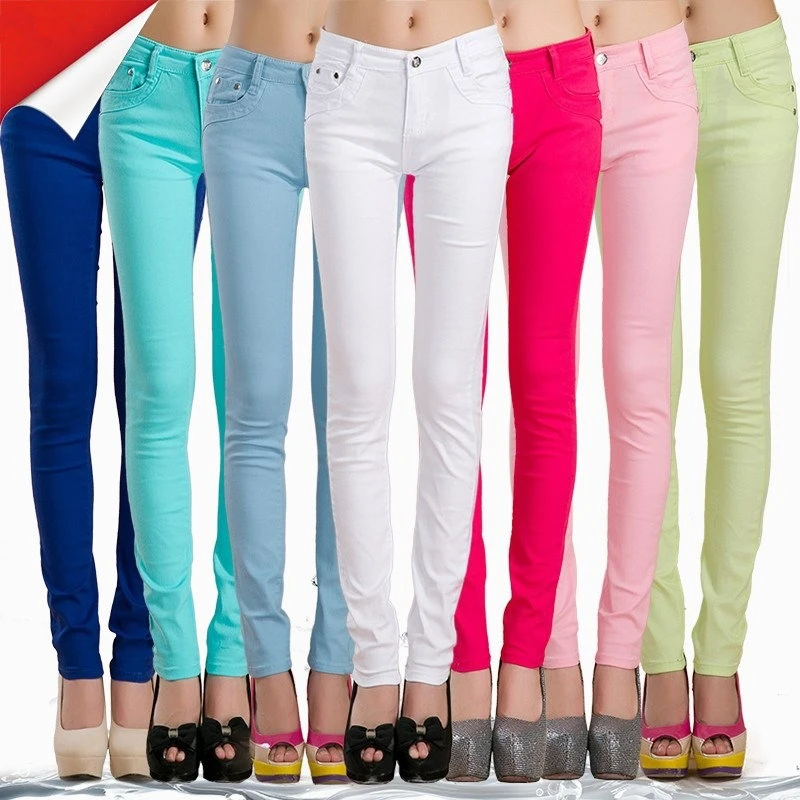 cheap colored skinny jeans
