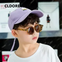 Модные круглые очки детские солнцезащитные очки в стиле ретро для детей, роскошные брендовые дизайнерские очки для мальчиков и девочек, уличные очки