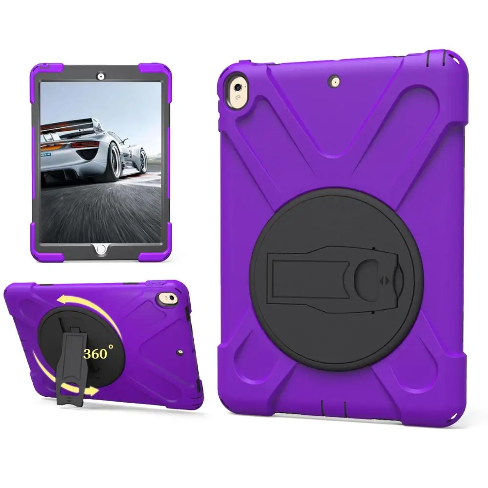 Pro 10.5-Purple Для Funda ipad Pro 10,5 чехол для Coque Apple ipad Pro 10,5 чехол Защитный PC+ силиконовый чехол с держателем для ручки - Цвет: Pro 10.5-Purple