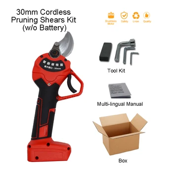 

21V Electric Garden Pruning Shears Cordless Pruner Electric Orchard Scissors Li-ion Garden Power Tool Portable Secateurs Cutting