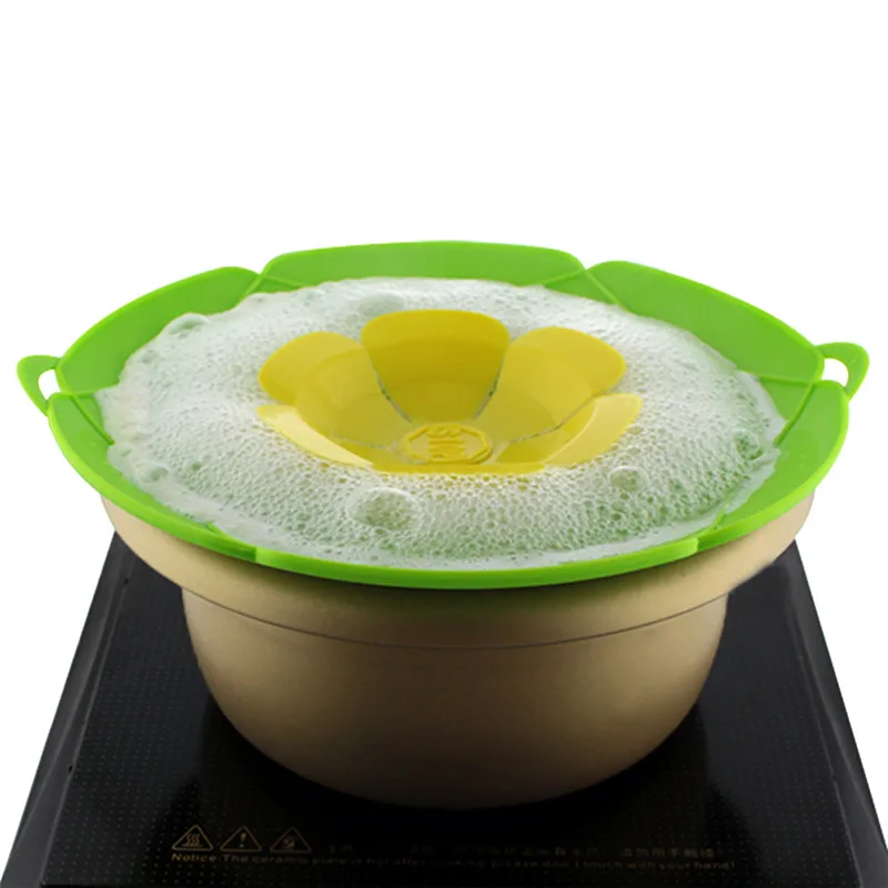 New Kitchen Gadgets Silicone Lid Spill Stopper Pan Cover 26cm Diameter Cooking Tools Pot Lids Utensil|Cookware Lids| - AliExpress