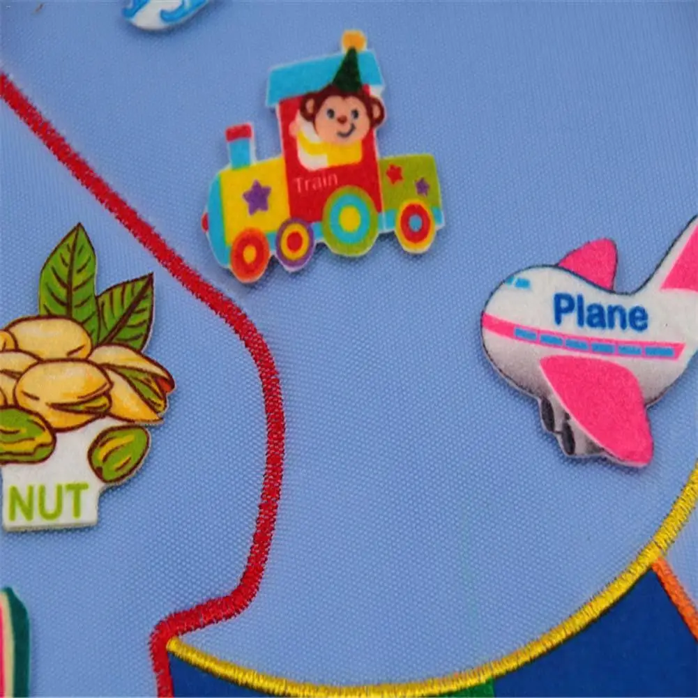 Детский сад, детская обучающая помощь, обучающая игрушка, ткань для обучения английским буквам, погодная дата, сезон, календарь, диаграмма, подвесная сумка
