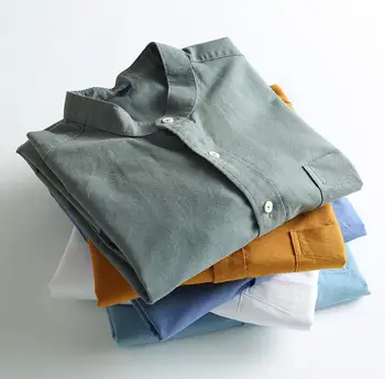 

FMen's 2020 New Khmer Shirt Solid Color Loose maa1 Casual Formal Wear Men's Long Sleeve White Shirt FOR81-1-17