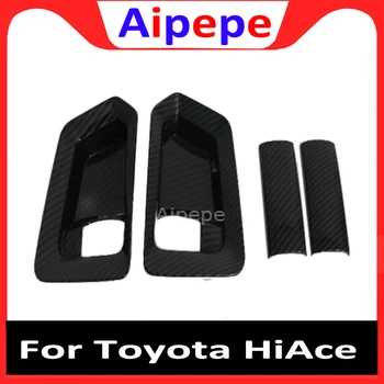 

For Toyota HiAce Granvia Commuter 2019 2020 Car Inner Door Handle Bowl Cover Sticker Case Accessories Styling