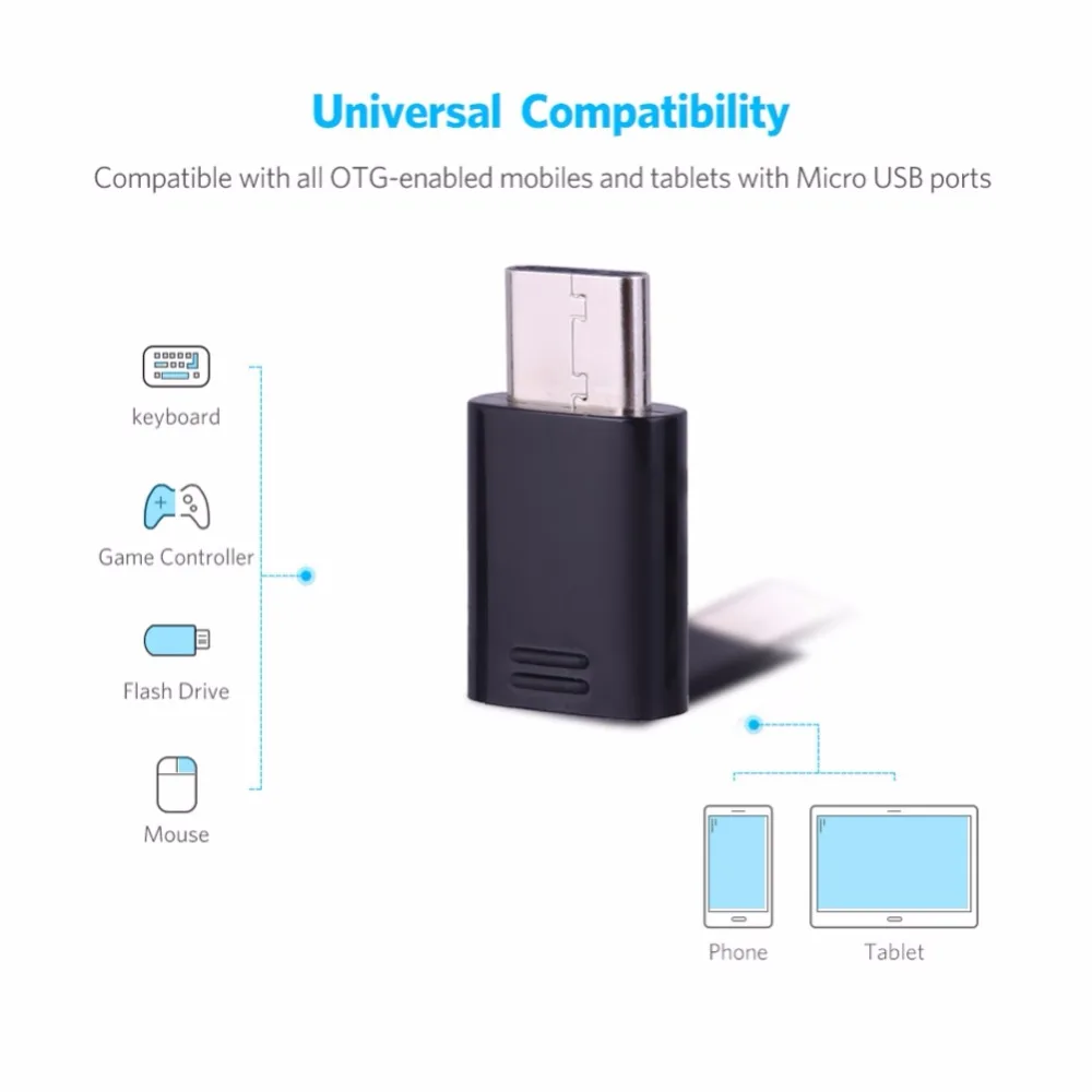 Mini Micro Female-USB 3,1 Male/type-C Male OTG адаптер для зарядки и передачи данных для принтеров цифровой камеры