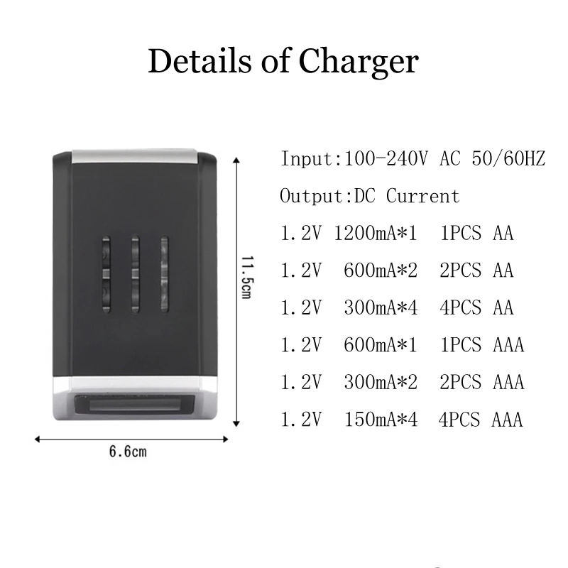 Зарядное устройство для аккумуляторов aa, ЖК-зарядное устройство для аккумуляторов aa, aaa, 4 слота, aaa зарядное устройство для nimh nicd, 1,2 в, aa, aaa