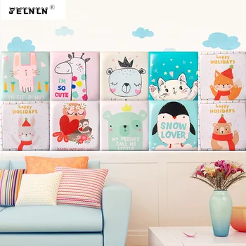 

Children's animal pattern cartoon anti-collision wall sticker tatami soft wall wall headboard soft bag background wall sticker