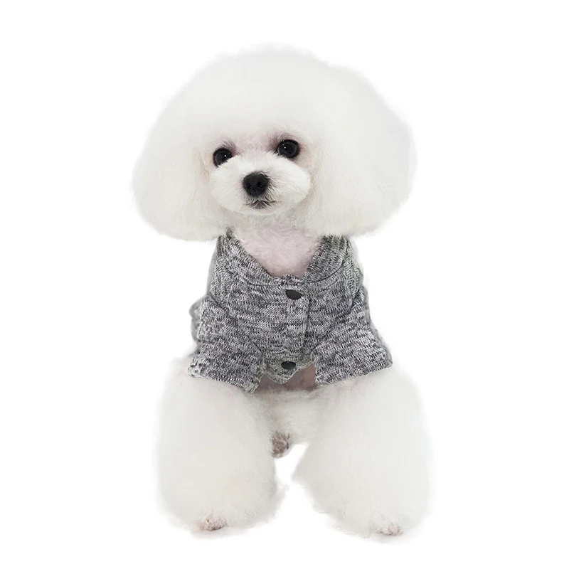 Warm Pet Dog Cat Cotton Clothes Dog  Cute Hoodies Pet Autumn And Winter Models Dog Accessories Fish Bone Sweater