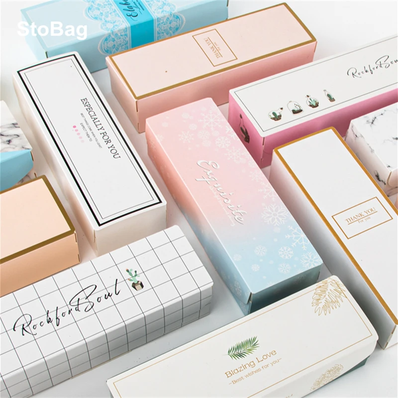 Stobag 5 Pcs/lot Pineapple Cake Packaging Box Birthday Party & Event