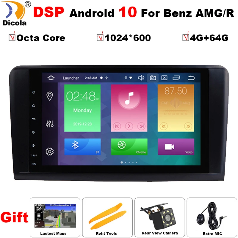 4G+64G PX5 DSP Octa Core 9\ Car Radio GPS Android 10 Multimedia Player For Mercedes Benz AMG/R300 350 W251 2006-2012 Navigation 4G+64G PX5 DSP Octa Core 9\ Car Radio GPS Android 10 Multimedia Player For Mercedes Benz AMG/R300 350 W251 2006-2012 Navigation