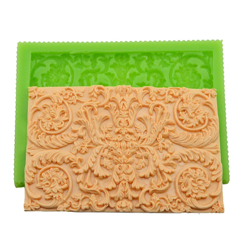 

minsunbak DIY European Printing Silicone Mold Fondant Cake Edge Decoration Embossing Tool Chocolate Gumpaste Mould