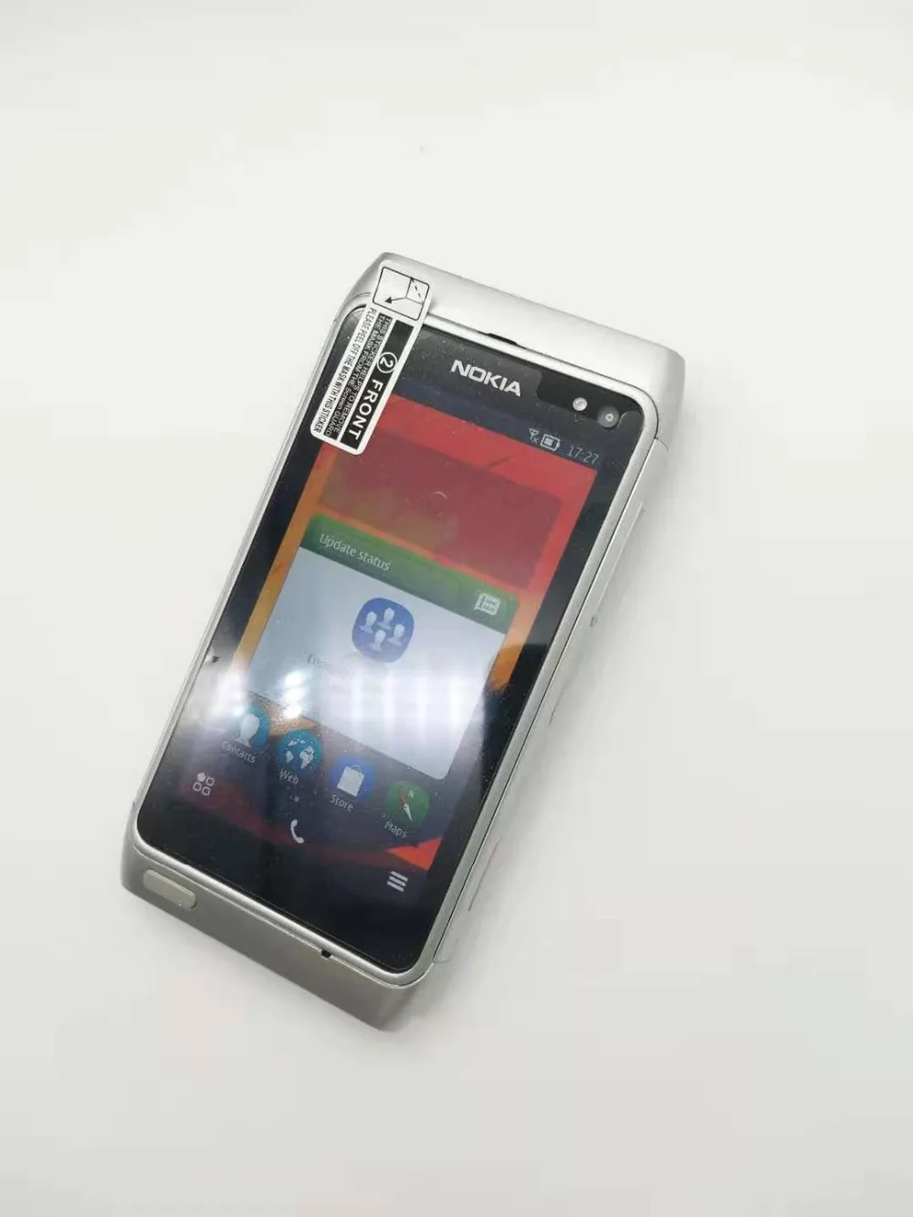 Nokia N8 мобильный телефон 3g wifi gps 12MP камера 3," сенсорный экран 16 Гб хранилище дешевый телефон Восстановленный