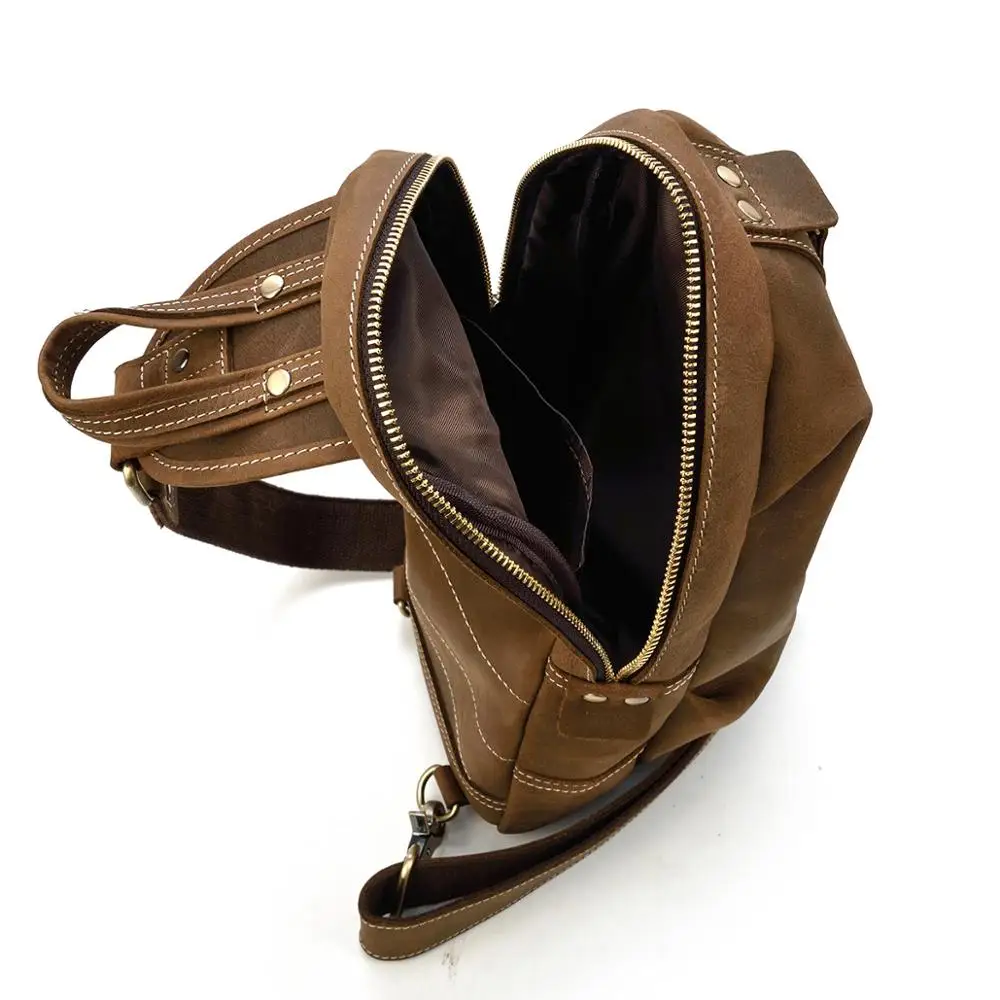 MAHEU уникальная мужская сумка Crazy Horse из натуральной воловьей кожи для iPad Mini, мужская сумка через плечо
