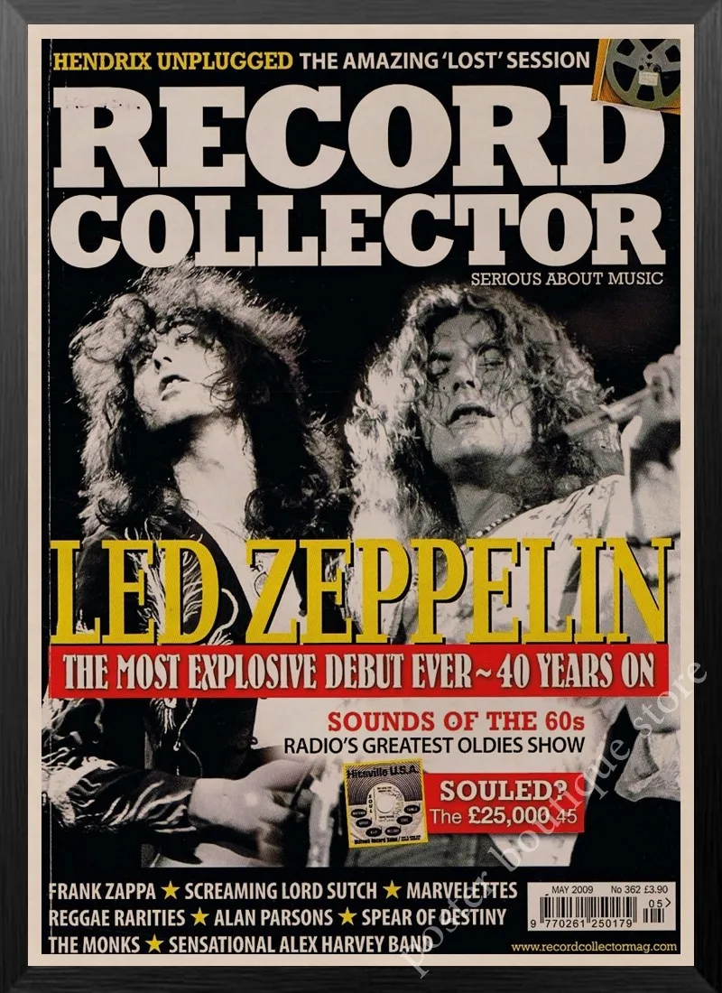 Led Zeppelin рок-н-РОЛ постер, Jimmy страница, Роберт Плант винтажные наклейки домашний Декор наклейки на стену девять процентов/3