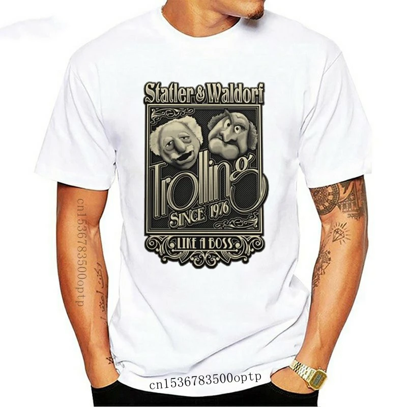 New Graphic Show Muppet Statler Waldorf T Shirt Uomo High-Q Vintage 100% Cotone T-Shirt Stampa S-5Xl Qualità Camiseta Girocollo