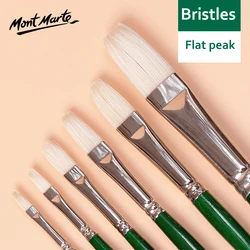 Lot de 6 pinceaux de peinture à l'huile à poils longs, Gouache acrylique professionnelle à Long manche pour Studio, brosse multifonction, stylo, fournitures artistiques 