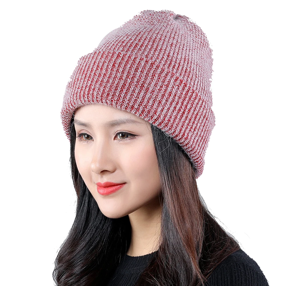 Adult Hairball Knit Hat Casual Skullies Beanies Women Men Solid Rabbit fur Cap Warm Windproof Outdoor Accessories