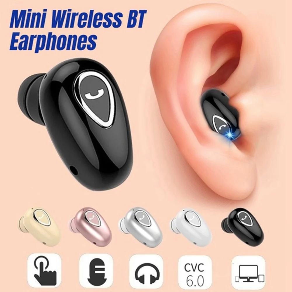 Мини беспроводные Bluetooth наушники 6D стерео Бас Звук гарнитура Handsfree сенсорное управление наушники с микрофоном наушники-вкладыши