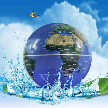 

C Shape Magnetic Levitation Geography Globe LED Light Tellurion Home Desk Decor