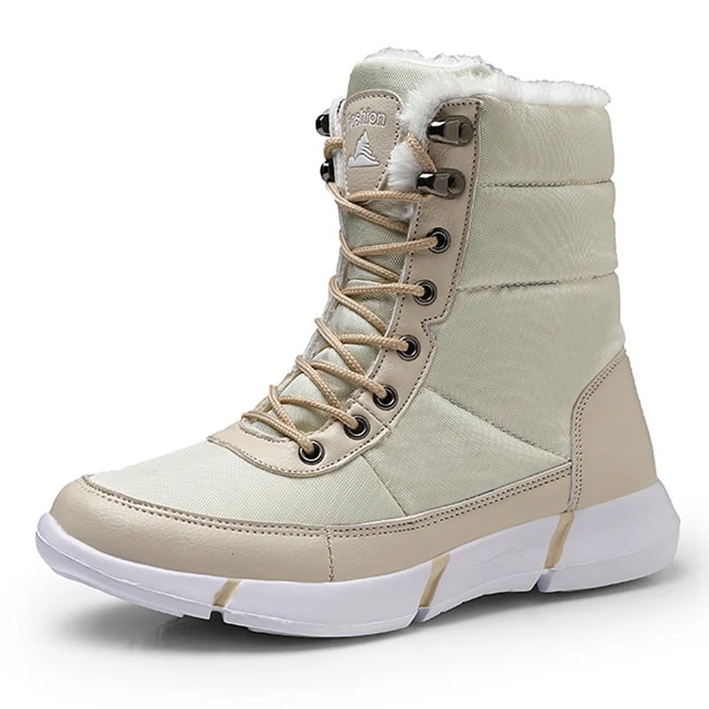 Ceny Męskie buty 2019 zimowe buty męskie wodoodporne śniegowe buty z ciepłym pluszem zimowe obuwie męskie kobiety Casual Boot Sneakers Unisex
