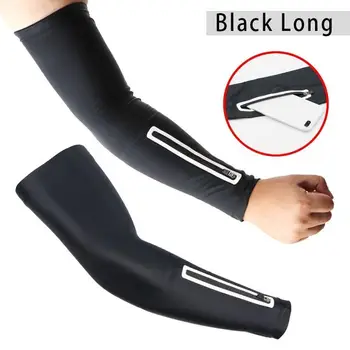 

Outdoor Sports Sunscreen Ice Sleeve Multifunctional Sleeve Mobile Sleeves Short Zipper Seamless Pocket Arm Arm Phone H8F5