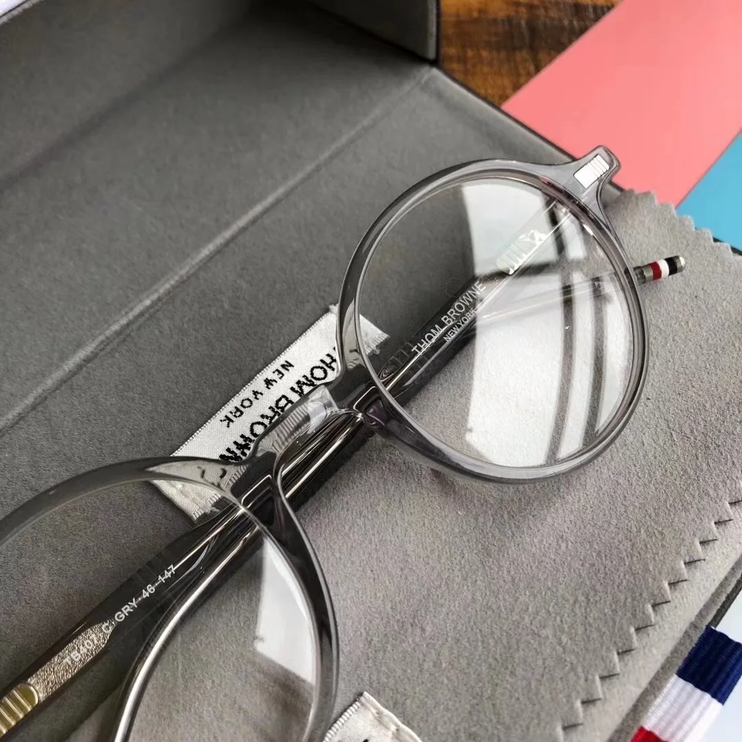 New High Quality Thom Brand Designer Retro Round Eyeglasses Optical Prescription Glasses Frame Men Gafas Women with Original Box