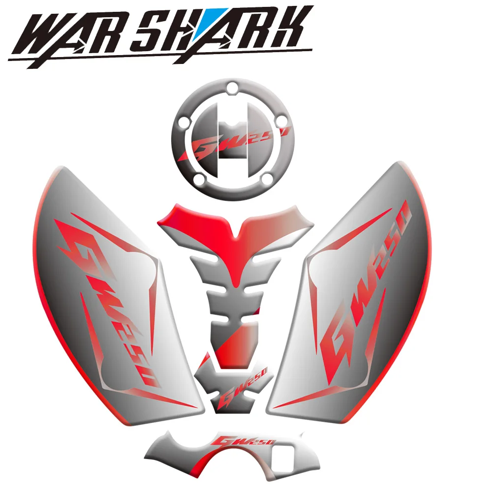 Новая Светоотражающая мотоциклетная противоскользящая наклейка на бак защитная