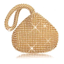 Женская Роскошная вечерняя сумка с кристаллами в форме сердца, модный кошелек-клатч, женские вечерние банкетные свадебные сумочки