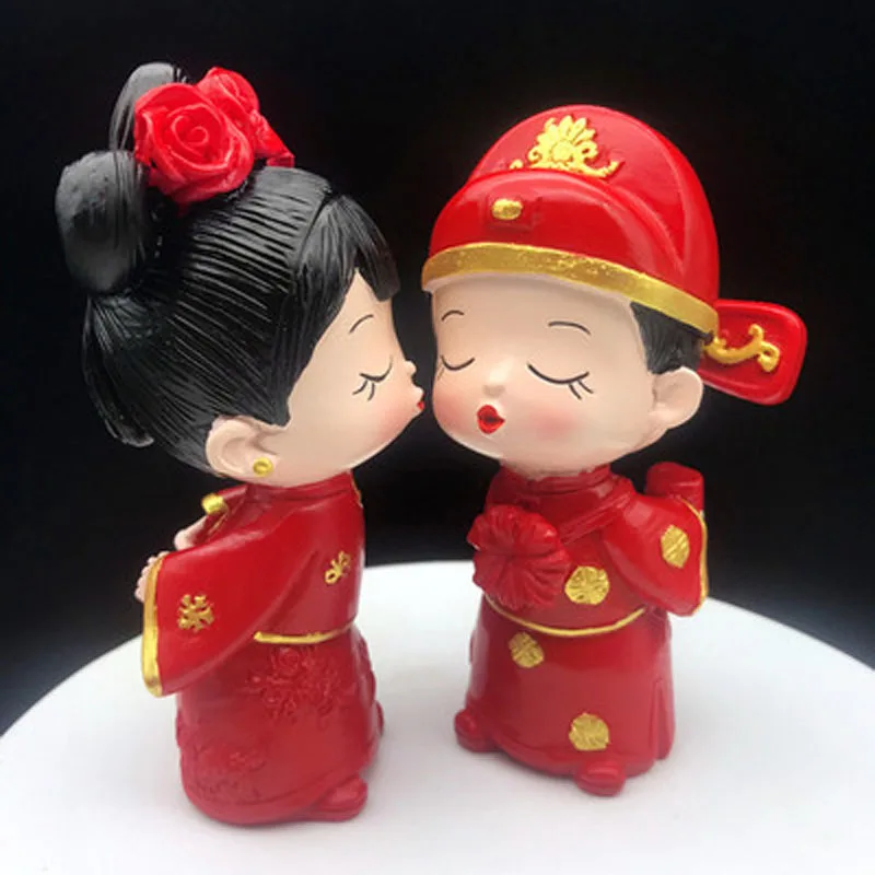 Resin ornaments for bride and groom, home decoration, wedding, house, doll hand, creative, new