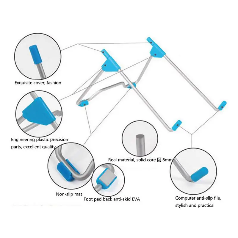 6 цветов ленивый кронштейн из алюминиевого сплава теплоотвод кронштейн для ноутбука Macbook ноутбук подставка держатель d25