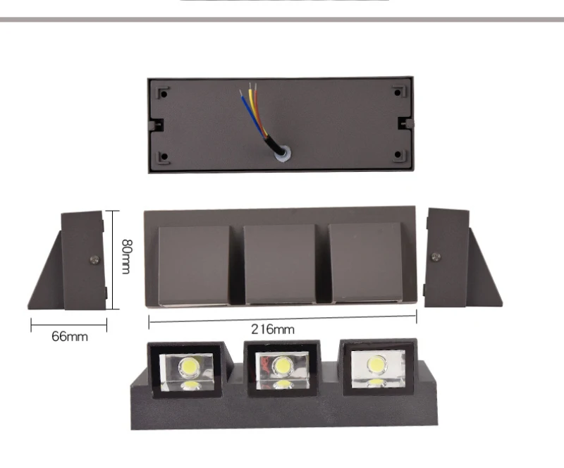 Modern Minimalist Wall Lamp LED Aluminium Sconce IP65 Waterproof Home Stairs Bedroom Bedside Bathroom Wall Light Decor