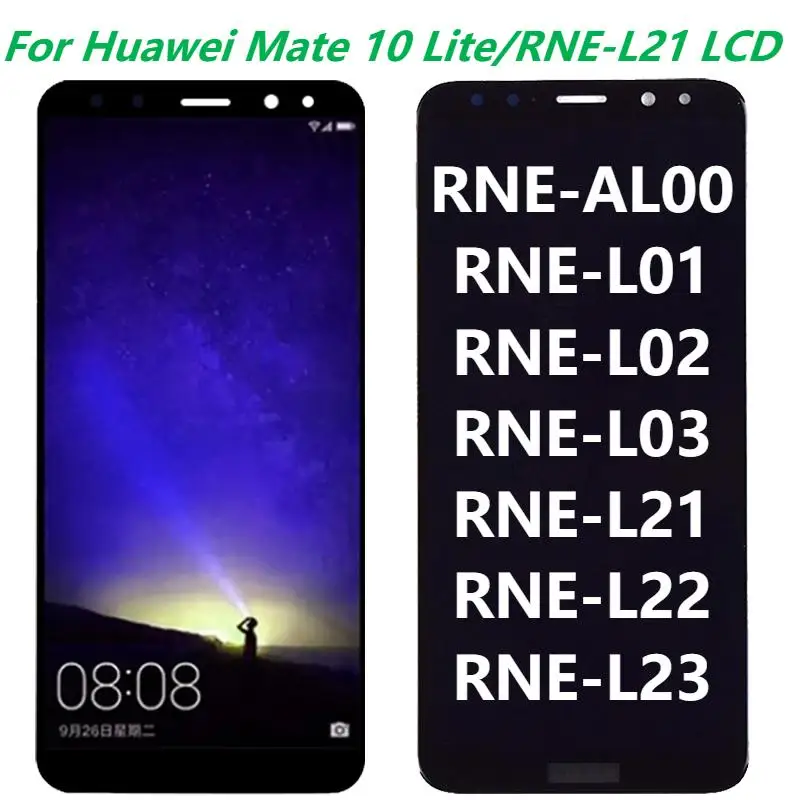 ЖК-дисплей 5 9 дюйма для Huawei Mate 10 Lite RNE-L21 с рамкой RNE-L01 L02 L03 сенсорным экраном и