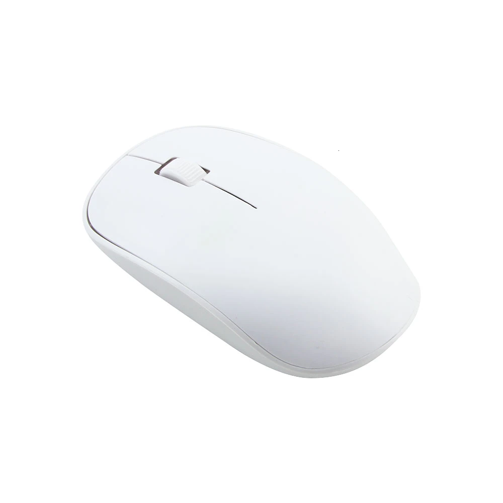 White 2,4G, беспроводная компьютерная мышь, ультра тонкая, эргономичная, Mause, мини, маленькая, портативная, оптическая, 3D мышь для ноутбука, ПК, рабочего стола, Windows 10/8/7 - Цвет: White