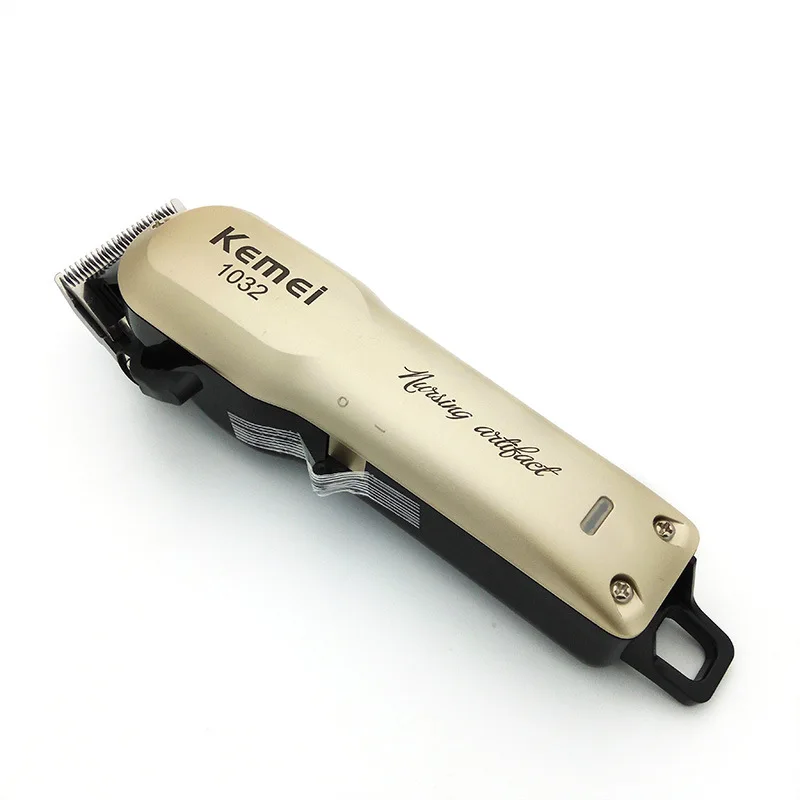 Стиль Kemei масляная голова электрическая машинка для стрижки волос KM-1032 чистый Сталь режущая головка Беспроводной зарядки с тонкой оправой электрическая машинка для стрижки волос