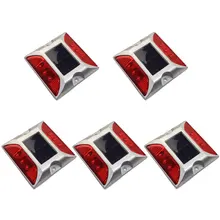 Дорожного движения на открытом воздухе Предупреждение солнечная батарея, для сада настил дорога фонари со штырем для дорожного освещения дорожный лампа для дорожек и улиц кирпич устойчивый квадратный