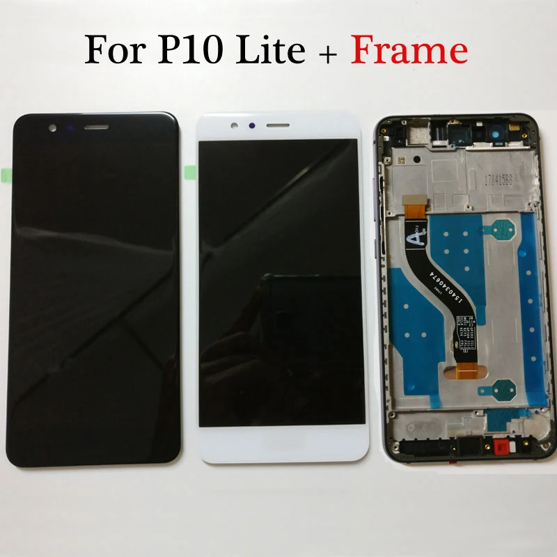 Оригинальный сенсорный ЖК дисплей с рамкой для Huawei P10 Lite P10Lite|lcd display touch screen|touch screen