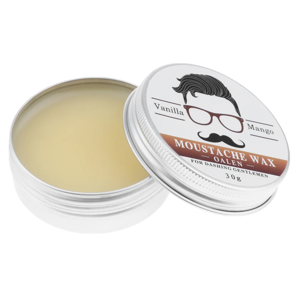 30g Men Beard Wax For Styling Beeswax Moisturizing Smoothing Gentlemen Beard Care Hair Loss Products