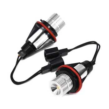 

2Pcs 20W LED Angel Eye Halo Ring Light Bulb For BMW E87 E60 E64 E39 X5 E53 White